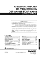 Yamaha DSPAX-863 - Service Manual 